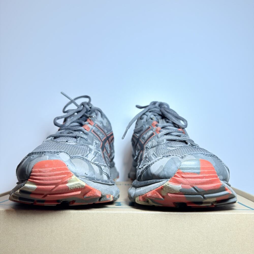 ASICS GEL Venture 8 Mens Size 12 Grey Orange Trail Running Shoes Sneakers Used - Picture 5 of 9